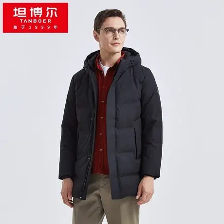 坦博尔羽绒服男冬鹅绒加厚保暖连帽外套TA211655断码清仓图片