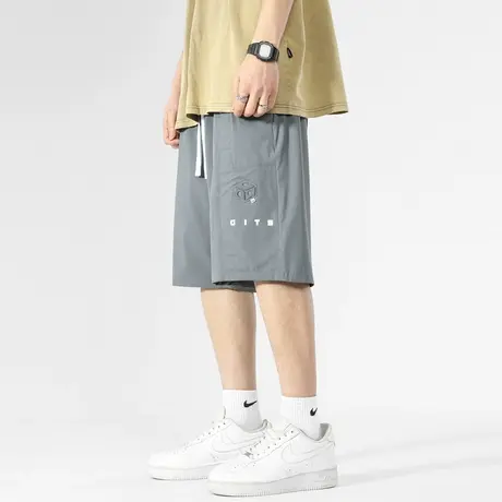 男士速干5分短裤男夏季薄款裤子夏天男款2023新款宽松五分裤中裤图片