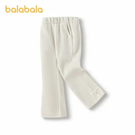 【商场同款】巴拉巴拉童装儿童长裤女童喇叭裤2025春秋新款针织裤商品大图