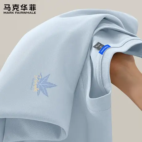 马克华菲长袖t恤男士春秋季美式休闲体恤男款宽松大码纯棉打底衫X商品大图