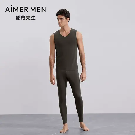 爱慕先生秋冬燚暖衣净痕系列保暖男士含山羊绒打底长裤NS73J271P商品大图