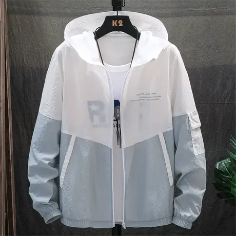 防晒衣服男装薄款2025新款夏季韩版夹克潮流衣服帅气男士防嗮外套商品大图