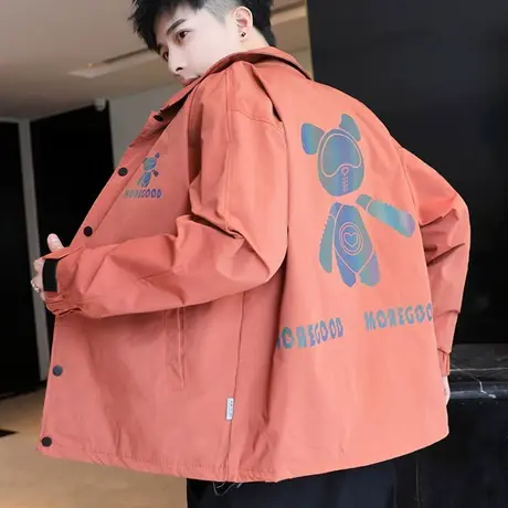 外套男士2025春秋新款潮流情侣装上衣服休闲百搭潮牌风衣夹克男装商品大图