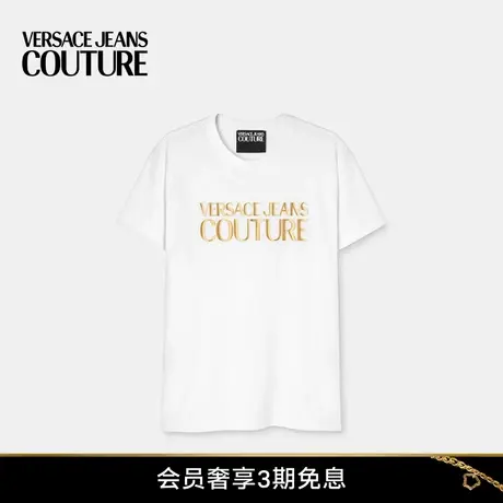 【24期免息】VERSACE JEANS COUTURE 女士Logo T恤图片