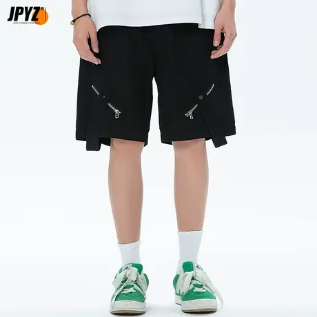 国潮裤子男夏季薄款男装直筒运动2023新款速干五分休闲裤男士潮牌商品大图