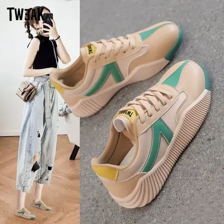 TWEAK运动鞋女ins百搭2023春季新款平底防滑休闲复古阿甘跑步鞋图片