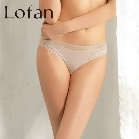 Lofan中腰性感蕾丝舒适无痕包臀女士内裤三角裤女5150商品大图