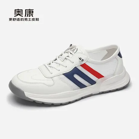【门店发货】【海鸥系列】奥康男鞋2022秋季新款时尚休闲鞋牛皮鞋图片