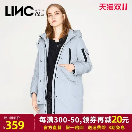 断码清仓LINC金羽杰羽绒服女中长款新款反季旧款女款派克服面包服商品大图