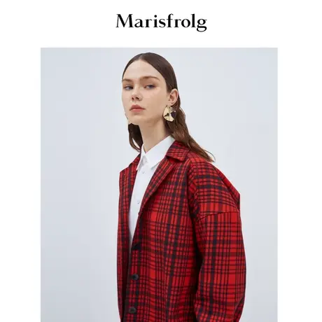 【奥莱清仓保暖季特价 】玛丝菲尔毛呢外套商品大图