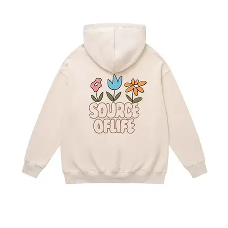 潮牌字母印花慵懒连帽卫衣秋冬季vintage复古宽松休闲运动风上衣商品大图