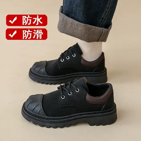老北京布鞋女2023秋季新款黑色运动鞋防水防滑餐饮上班工作鞋软底商品大图