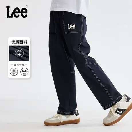Lee童装男童裤子春秋款青少年潮流帅气直筒裤儿童秋季薄款休闲裤商品大图