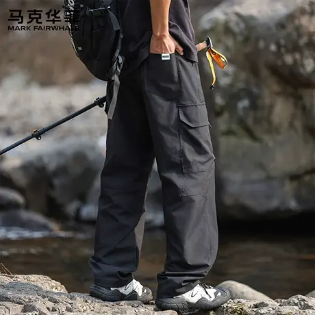 马克华菲美式工装裤男宽松直筒冲锋伞兵裤秋季运动休闲长裤子潮X图片