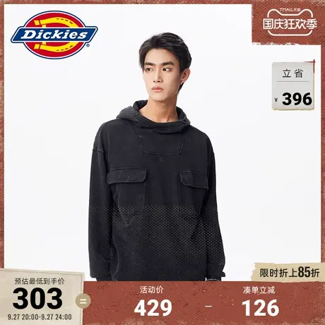 Dickies商场同款卫衣 工装灵感 男女秋冬连帽多口袋保暖上衣图片