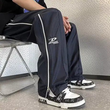 冲锋裤男夏季薄款美式高街vibe机能工装裤子潮牌拉链直筒休闲长裤商品大图