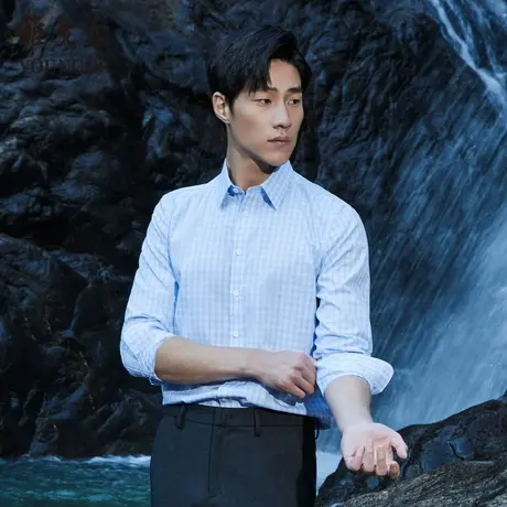 雅戈尔官方男装雅戈尔官方男装长袖衬衫商务衬衣图片