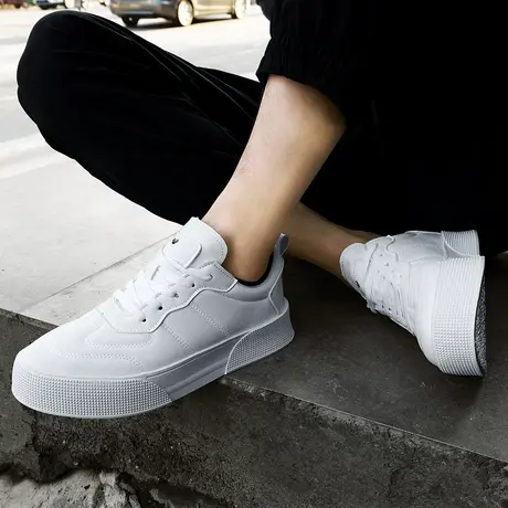 睿登2024春季新品男士青春商务风板鞋休闲运动小白鞋男鞋商品大图