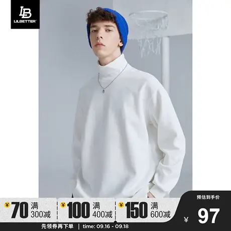 Lilbetter长袖t恤男2023新款秋冬打底衫宽松休闲男装潮流百搭上衣图片