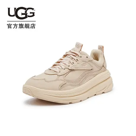 UGG秋季女士舒适圆头纯色系带厚底老爹鞋时尚休闲鞋 1136845图片