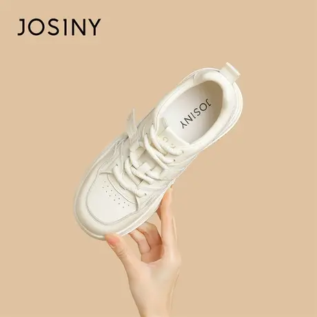 Josiny/卓诗尼小白鞋女鞋2024春季新款百搭学生运动休闲鞋女厚底商品大图