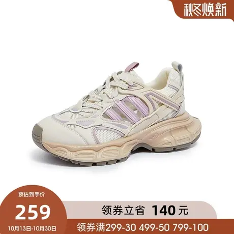 骆驼女鞋2023夏秋季新款透气百搭厚底老爹鞋轻便柔软时尚休闲鞋女商品大图