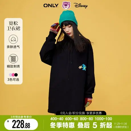 ONLY冬季迪士尼联名宽松显瘦休闲卫衣连衣裙女|122360014图片