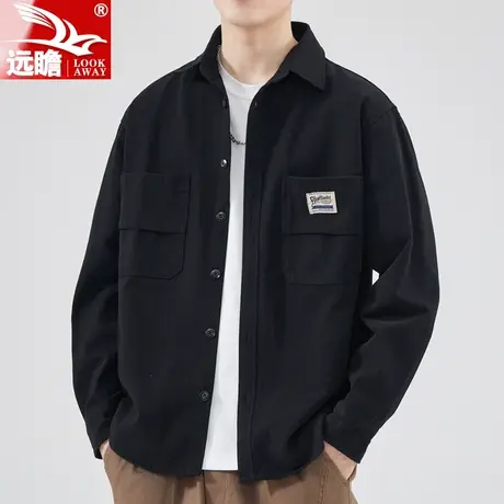 牛仔外套男春秋季2023新款潮牌宽松工装夹克男士百搭休闲上衣男装商品大图