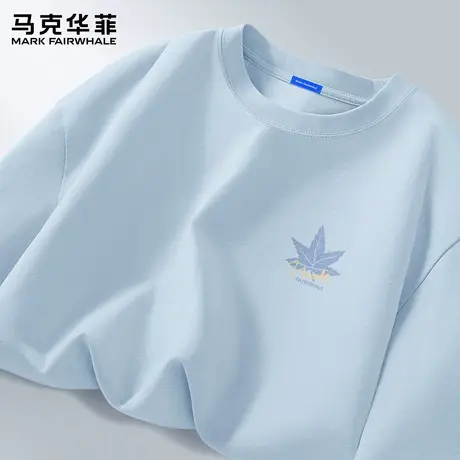 马克华菲男款长袖t恤2025新款秋季打底衫男纯棉透气美式男士上衣X商品大图