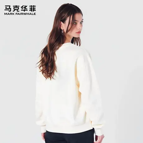 马克华菲 deer 美式蓝色骷髅印花卫衣男士新款秋季慵懒潮流外套女图片