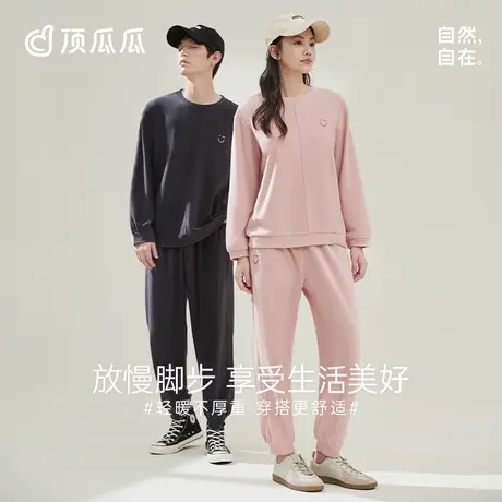 保暖内衣女款打底棉质大码秋衣秋裤印花薄款女士套装棉毛衫冬商品大图
