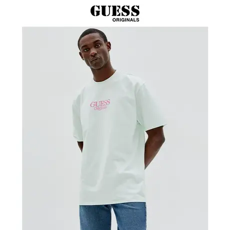 GUESS Originals男士纯棉字母LOGO刺绣短袖T恤-M2GI00K9XF2商品大图