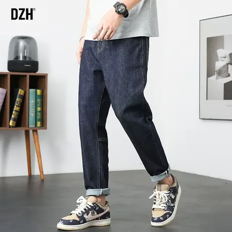 男士大码牛仔裤男春夏款直筒哈伦裤潮牌裤子美式休闲裤2023年新款商品大图