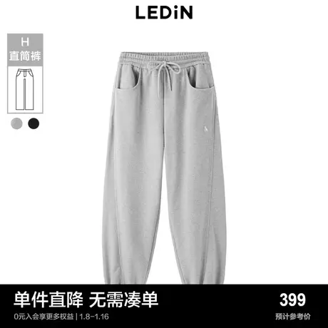 【商场同款】乐町撞色压线休闲裤女冬季新款裤子C3GHD4602商品大图