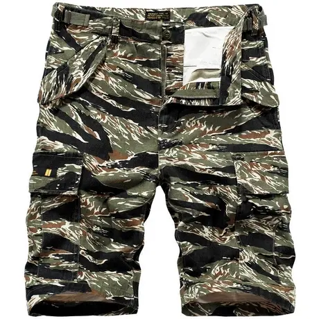 VIP迷彩短裤男夏天韩版休闲五分裤夏季宽松七分裤潮牌工装中裤薄商品大图