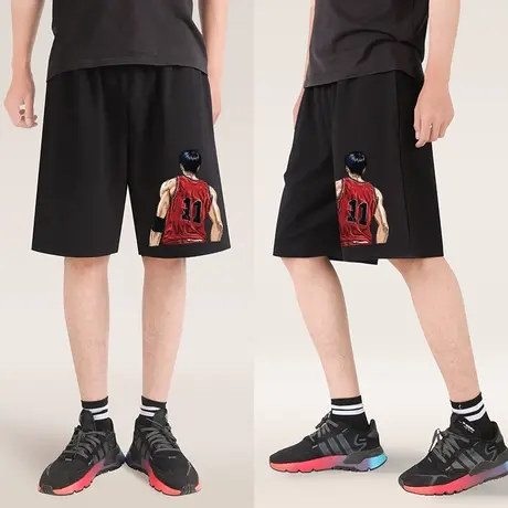 灌篮高手短裤联名樱花木湘北三井寿运动潮流时尚学生宽松五分裤商品大图