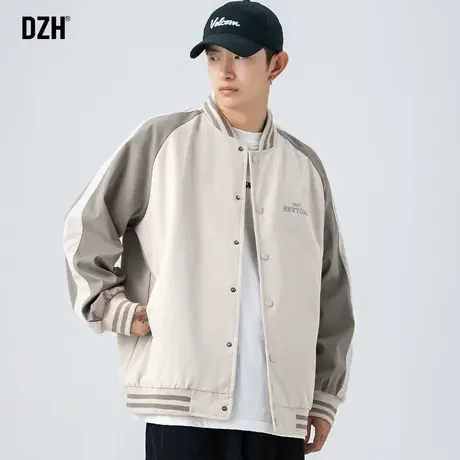 男士冬季美式棒球服外套男秋冬款休闲外套加绒潮牌男装情侣装夹克商品大图