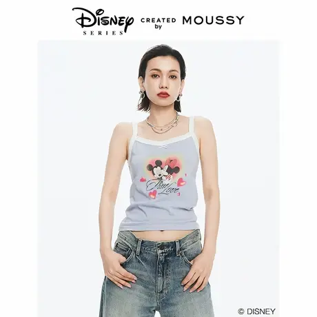 MOUSSY 夏季迪士尼联名爱心撞色针织小吊带010HST90-0200图片