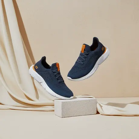 Skechers斯凯奇男鞋2025春夏季新品网面透气运动休闲跑步鞋健步鞋商品大图
