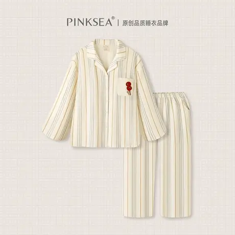纯棉睡衣女长袖长裤春秋家居服2025新款可爱少女可外穿秋季套装商品大图