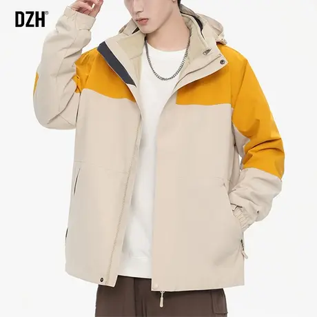 男士户外冲锋衣男三合一防风厚外套男款冬季2023新款情侣款登山服商品大图