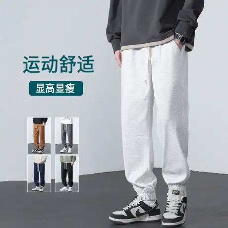 束脚运动裤男秋季新款潮牌宽松青少年休闲长裤子潮流美式高街卫裤商品大图