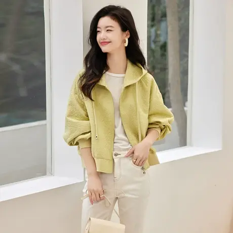 时尚休闲气质上衣外套2023年春季新款女士宽松显瘦通勤百搭夹克商品大图