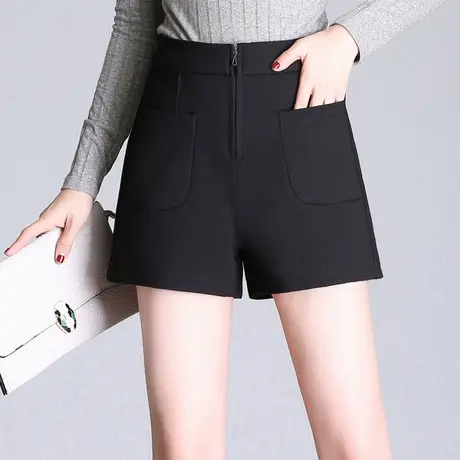 短裤女春款2023新款高腰显瘦阔腿西装裤外穿通勤格子休闲裤靴裤子图片