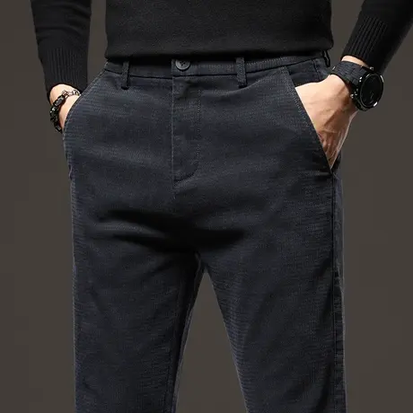 2024新款中年爸爸装男士商务正装休闲裤子直筒宽松春秋款春季西裤商品大图