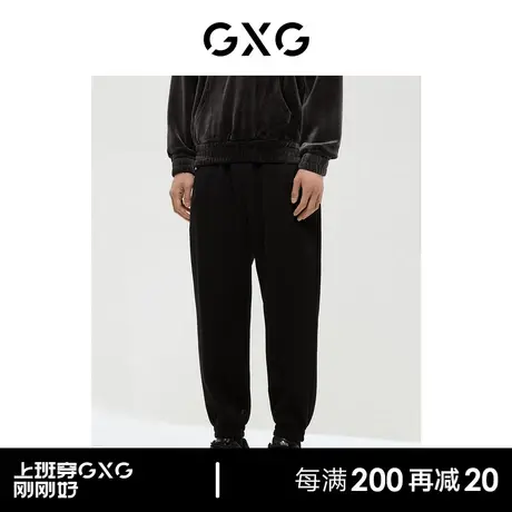 GXG男装 商场同款费尔岛系列收口针织长裤 2022年冬季新品图片