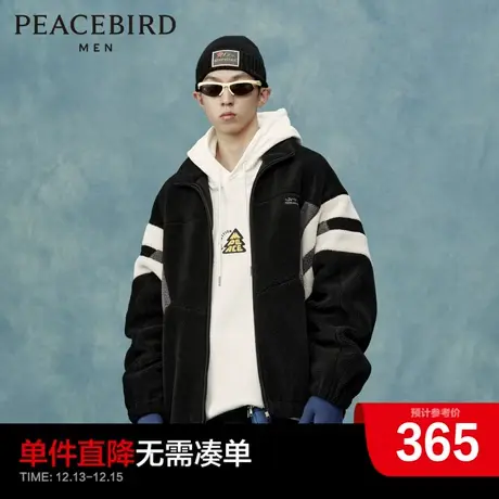 太平鸟男装奥莱 仿羊羔绒夹克男商品大图