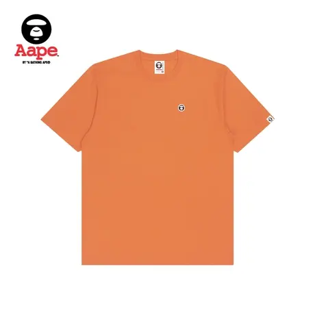 Aape旗舰店男装潮流春夏猿颜徽章纯色简约圆领短袖T恤0899XXI商品大图