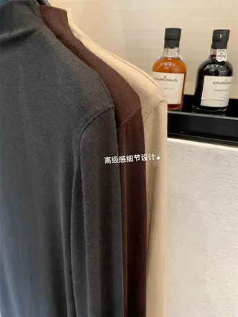 加绒的来了！实体店同款好穿舒适到爆半高领高弹力打底衫t恤女商品大图