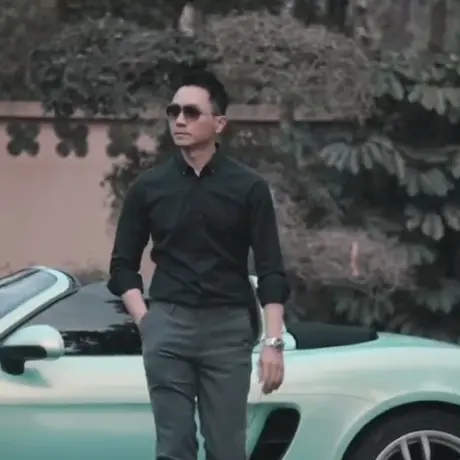 seno商务黑色衬衫男长袖修身免烫韩版潮流职业秋季正装黑衬衣男士商品大图